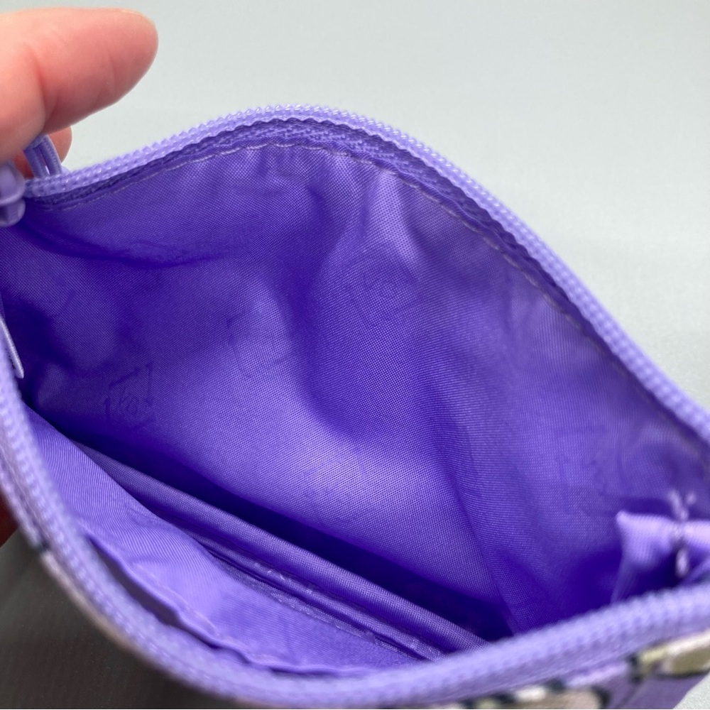 SOLD - Vera Bradley NWT Lighten Up Zip ID case - Pattern: Wild arises Lavender - Picture 4 of 6